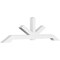 Ekena Millwork Vanguard Architectural Grade PVC Gable Bracket, 84"W x 24 1/2"H x 4"D x 4"F, 7/12 Pitch GBP084X25X0404VAN00 - alternate 1
